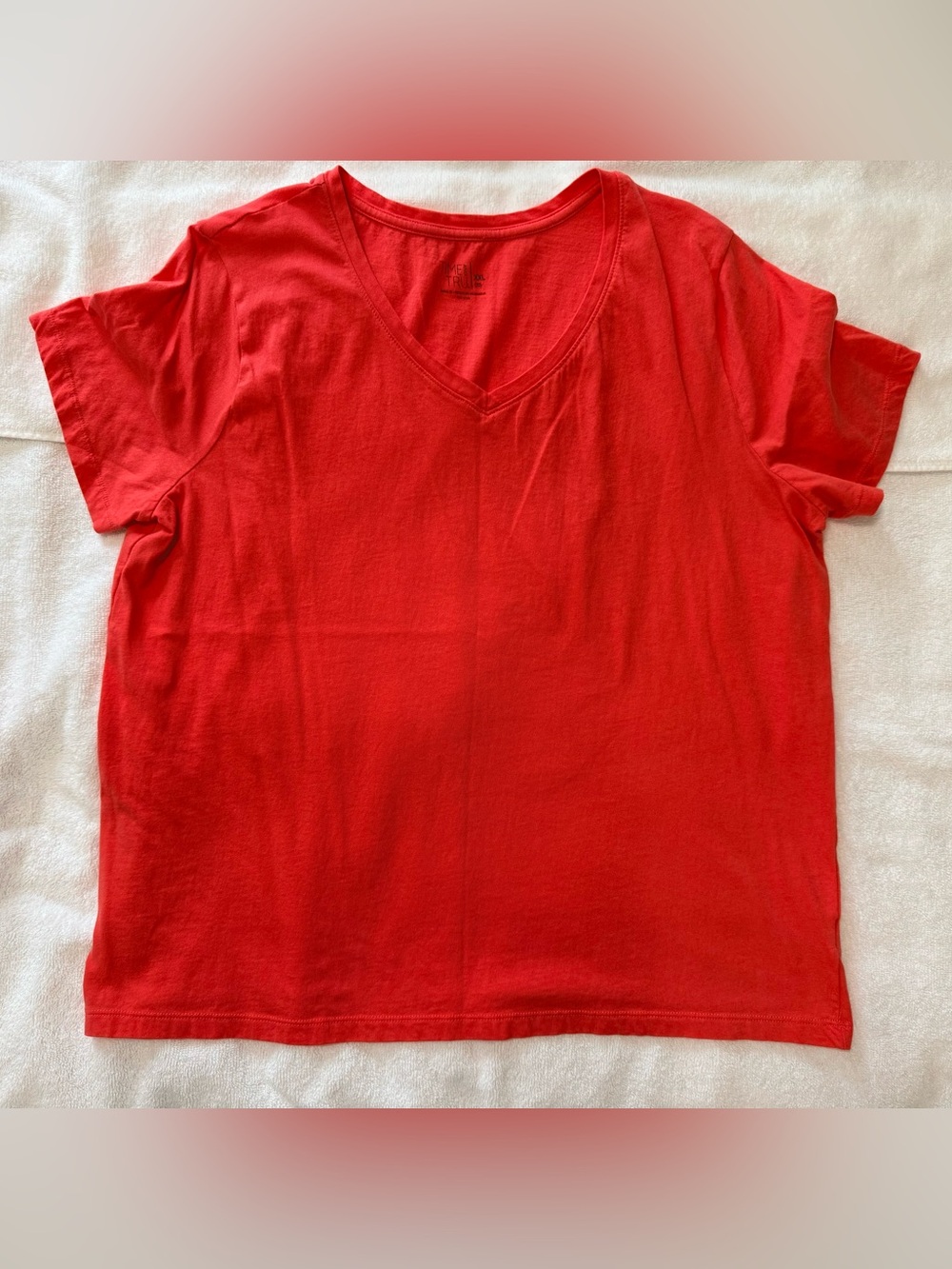 XXL (20) women’s Time and Tru orange V-Neck Tee